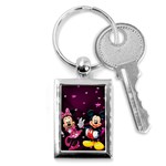 Cartoons, Disney, Mickey Mouse, Minnie Key Chain (Rectangle) Front