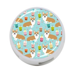 Welsh Corgis Dog Boba Tea Bubble Tea Cute Kawaii 4-port Usb Hub (one Side) by Grandong