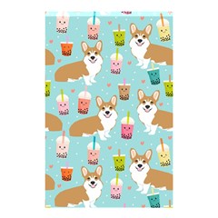 Welsh Corgis Dog Boba Tea Bubble Tea Cute Kawaii Shower Curtain 48  X 72  (small)  by Grandong