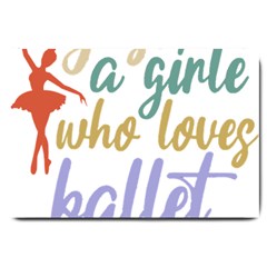 Ballet T- Shirtjust A Girle Who Loves Ballet T- Shirt Yoga Reflexion Pose T- Shirtyoga Reflexion Pose T- Shirt Large Doormat by hizuto