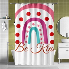 Be Kind T- Shirt Be Kind T- Shirt Yoga Reflexion Pose T- Shirtyoga Reflexion Pose T- Shirt Shower Curtain 48  X 72  (small)  by hizuto