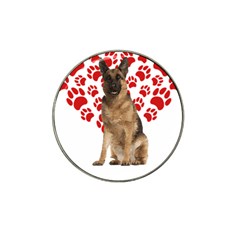 Belgian Malinois Gift T- Shirt Cool Belgian Malinois Valentine Heart Paw Belgian Malinois Dog Lover Yoga Reflexion Pose T- Shirtyoga Reflexion Pose T- Shirt Hat Clip Ball Marker (10 Pack) by hizuto