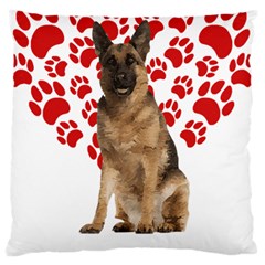 Belgian Malinois Gift T- Shirt Cool Belgian Malinois Valentine Heart Paw Belgian Malinois Dog Lover Yoga Reflexion Pose T- Shirtyoga Reflexion Pose T- Shirt Large Premium Plush Fleece Cushion Case (tw