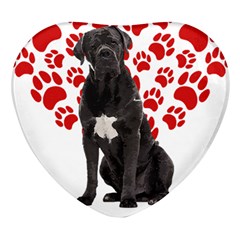 Cane Corso Gifts T- Shirt Cool Cane Corso Valentine Heart Paw Cane Corso Dog Lover Valentine Costume Yoga Reflexion Pose T- Shirtyoga Reflexion Pose T- Shirt Heart Glass Fridge Magnet (4 Pack) by hizuto