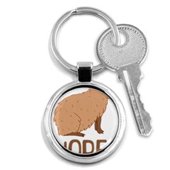 Capybara Art T- Shirt Cute Sad Capybara - Nope T- Shirt Yoga Reflexion Pose T- Shirtyoga Reflexion Pose T- Shirt Key Chain (round) by hizuto