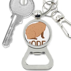 Capybara Art T- Shirt Cute Sad Capybara - Nope T- Shirt Yoga Reflexion Pose T- Shirtyoga Reflexion Pose T- Shirt Bottle Opener Key Chain by hizuto