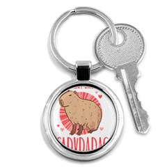 Capybara Love T- Shirt Just A Girl Who Loves Capybaras A Cute Design For Capybara Lovers T- Shirt Yoga Reflexion Pose T- Shirtyoga Reflexion Pose T- Shirt Key Chain (round) by hizuto