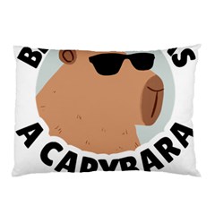 Capybara T- Shirt Be As Cool As A Capybara- A Cute Funny Capybara Wearing Sunglasses T- Shirt Yoga Reflexion Pose T- Shirtyoga Reflexion Pose T- Shirt Pillow Case (two Sides) by hizuto