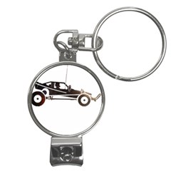 Vintage Rc Cars T- Shirt Grunge Vintage Modelcar Classic Rc Buggy Racing Cars Addict T- Shirt (1) Nail Clippers Key Chain by ZUXUMI