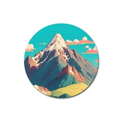 Mountain Mount Fuji Magnet 3  (round) by Pakjumat