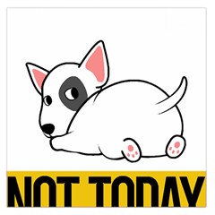 Bull Terrier T- Shirt Nope Not Today Bull Terrier 57 T- Shirt Square Satin Scarf (36  X 36 ) by EnriqueJohnson