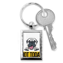 Bullmastiff T- Shirt Nope Not Today Bullmastiff 04 T- Shirt Key Chain (rectangle) by EnriqueJohnson