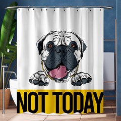 Bullmastiff T- Shirt Nope Not Today Bullmastiff 04 T- Shirt Shower Curtain 60  X 72  (medium)  by EnriqueJohnson