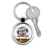 Bullmastiff T- Shirt Nope Not Today Bullmastiff 05 T- Shirt Key Chain (Round) Front