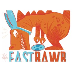 Easter Dinosaur T- Shirt Happy East Rawr T- Rex Dinosaur Easter Bunny T- Shirt Premium Plush Fleece Blanket (extra Small) by ZUXUMI