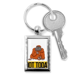 Orangutan T-shirtnope Not Today Orangutan 13 T-shirt Key Chain (rectangle) by EnriqueJohnson