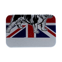 English Bulldog T- Shirt English Bulldog - English Bulldog Union Jack Flag T- Shirt Open Lid Metal Box (silver)   by ZUXUMI