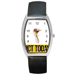 Ostrich T-shirtnope Not Today Ostrich 47 T-shirt Barrel Style Metal Watch by EnriqueJohnson