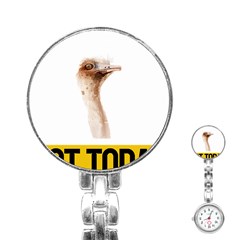 Ostrich T-shirtnope Not Today Ostrich 47 T-shirt Stainless Steel Nurses Watch by EnriqueJohnson