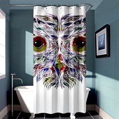 Owl T-shirtowl Color Edition T-shirt Shower Curtain 36  X 72  (stall)  by EnriqueJohnson