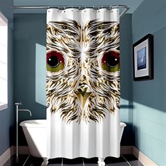 Owl T-shirtowl Gold Edition T-shirt Shower Curtain 36  X 72  (stall)  by EnriqueJohnson