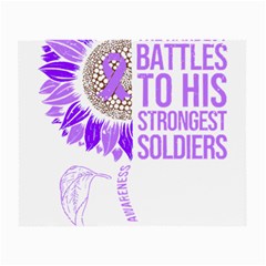 Epilepsy Awareness T- Shirt Epilepsy Awareness Sunflower God Give The Hardest Battles T- Shirt Small Glasses Cloth by ZUXUMI