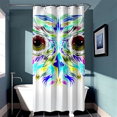 Owl T-shirtowl New Color Design T-shirt Shower Curtain 36  X 72  (stall)  by EnriqueJohnson