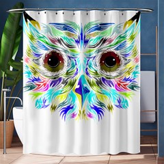 Owl T-shirtowl New Color Design T-shirt Shower Curtain 60  X 72  (medium)  by EnriqueJohnson