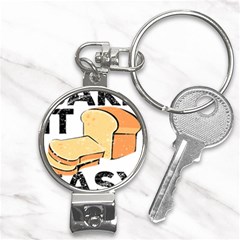 Bread Baking T- Shirt Funny Bread Baking Baker Bake It Easy T- Shirt Nail Clippers Key Chain by JamesGoode