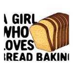 Bread Baking T- Shirt Funny Bread Baking Baker Crust A Girl Who Loves Bread Baking T- Shirt Two Sides Premium Plush Fleece Blanket (Mini) 35 x27  Blanket Front