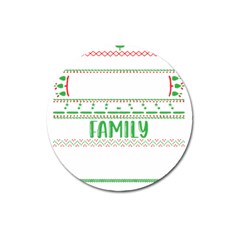 Faulkner Family Christmas T- Shirt Legend Faulkner Family Christmas T- Shirt Magnet 3  (round) by ZUXUMI