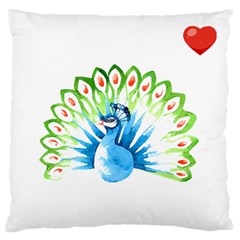 Peacock T-shirtsteal Your Heart Peacock 203 T-shirt Standard Premium Plush Fleece Cushion Case (two Sides)