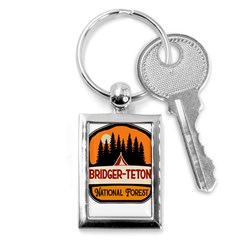 Bridger Teton T- Shirt Bridger Teton National Forest T- Shirt Key Chain (rectangle) by JamesGoode