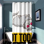 Persian Cat T-shirtnope Not Today Persian Cat 01 T-shirt Shower Curtain 36  x 72  (Stall)  Curtain(36 X72 )