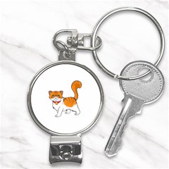 Persian Cat T-shirtwhite Look Calm Persian Cat 19 T-shirt Nail Clippers Key Chain by EnriqueJohnson