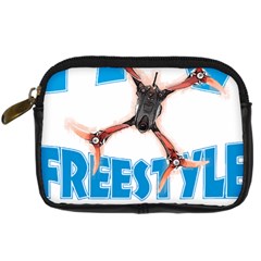 Fpv Freestyle T- Shirt F P V Freestyle Drone Racing Drawing Artwork T- Shirt (1) Digital Camera Leather Case by ZUXUMI