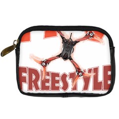 Fpv Freestyle T- Shirt F P V Freestyle Drone Racing Drawing Artwork T- Shirt (2) Digital Camera Leather Case by ZUXUMI