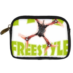 Fpv Freestyle T- Shirt F P V Freestyle Drone Racing Drawing Artwork T- Shirt Digital Camera Leather Case by ZUXUMI