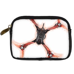 Freestyle Drone T- Shirt F P V Freestyle Drone Racing Drawing Artwork T- Shirt Digital Camera Leather Case by ZUXUMI