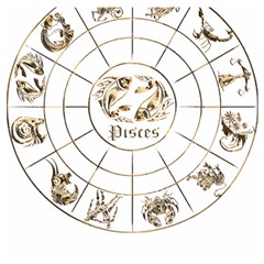 Pisces T-shirtpisces Gold Edition - 12 Zodiac In 1 T-shirt Wooden Puzzle Square