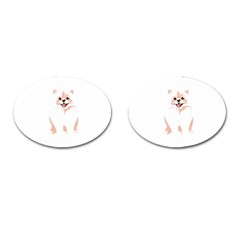 Pomeranian T-shirtwhite Look Calm Pomeranian 34 T-shirt Cufflinks (oval) by EnriqueJohnson