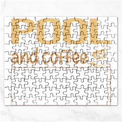 Pool T-shirtif It Involves Coffee Pool T-shirt Rectangular Jigsaw Puzzl by EnriqueJohnson