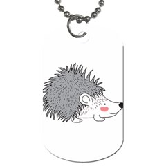 Porcupine T-shirtwhite Look Calm Porcupine 03 T-shirt Dog Tag (one Side) by EnriqueJohnson