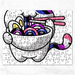 Genderfluid T- Shirt Genderfluid Pride Kawaii Car Ramen Noodles Genderfluid Flag T- Shirt Rectangular Jigsaw Puzzl