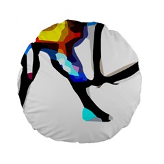 Abstract Art Sport Women Tennis  Shirt Abstract Art Sport Women Tennis  Shirt (4)14 Standard 15  Premium Round Cushions by EnriqueJohnson