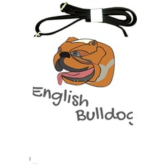 Bulldog T- Shirt Dog Face T- Shirt Shoulder Sling Bag by JamesGoode