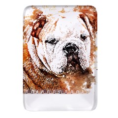 Bulldog T- Shirt English Bulldog Animal Wildlife Forest Nature Discovery Fauna T- Shirt Rectangular Glass Fridge Magnet (4 Pack) by JamesGoode