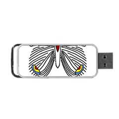 Butterfly Art T- Shirtbutterfly T- Shirt (1) Portable Usb Flash (one Side)