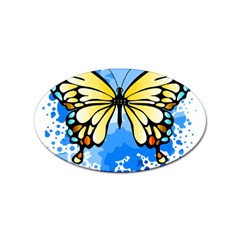 Butterfly Art T- Shirtbutterfly T- Shirt Sticker (oval)