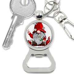 Gnome T- Shirt Let It Be Hippy Gnome T- Shirt Bottle Opener Key Chain by ZUXUMI